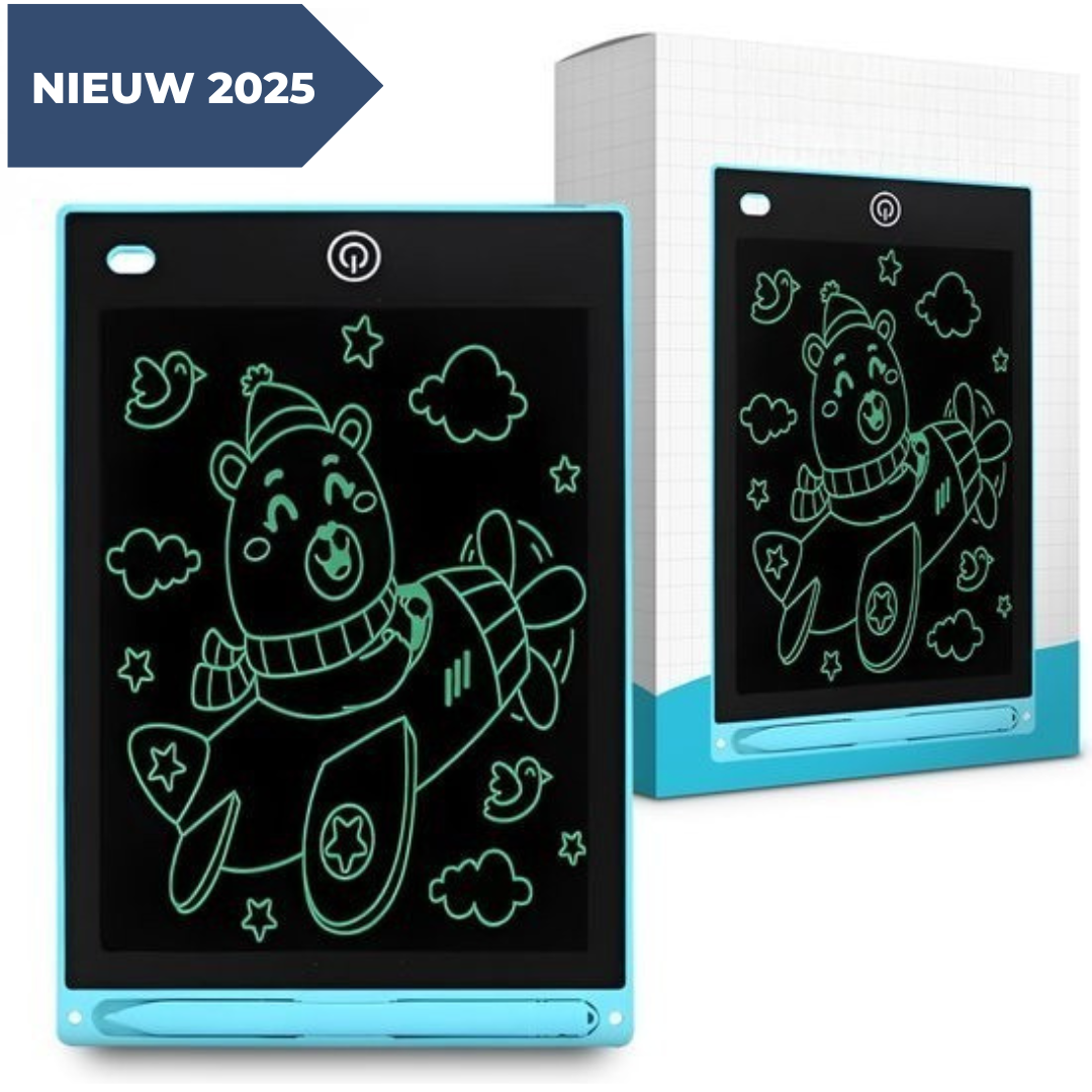 KleinGeluk® Creatief Schrijfbord | Elektronisch Tekenplezier voor Kids (12 inch groot)