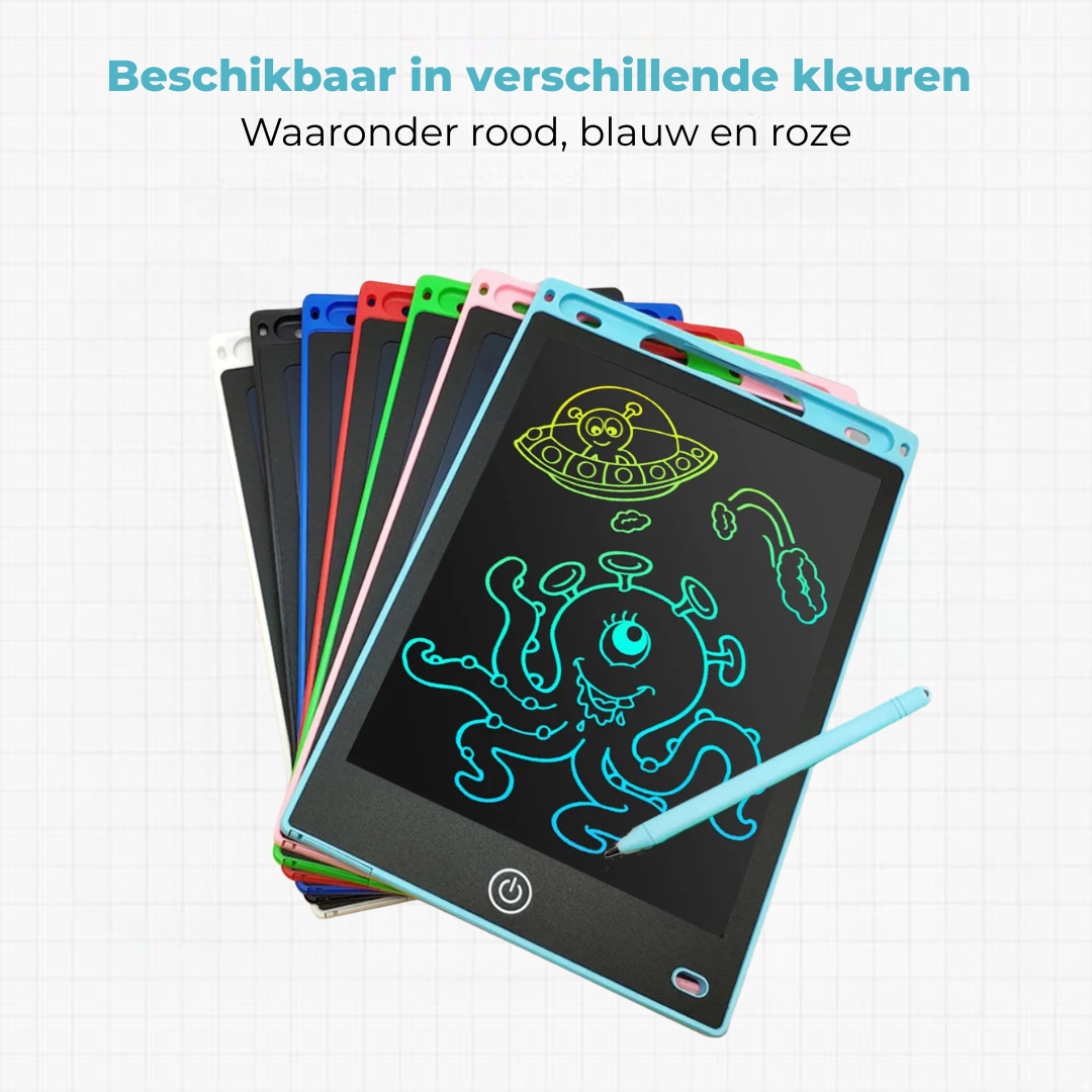 KleinGeluk® Creatief Schrijfbord | Elektronisch Tekenplezier voor Kids (12 inch groot)