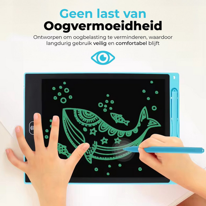 KleinGeluk® Creatief Schrijfbord | Elektronisch Tekenplezier voor Kids (12 inch groot)